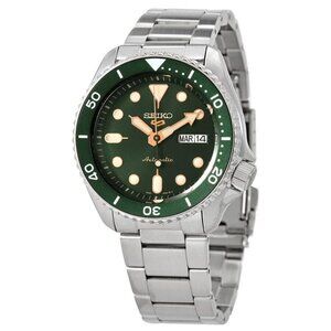 NWT Authentic Seiko 5Sports Automatic Green Dial Men's Watch